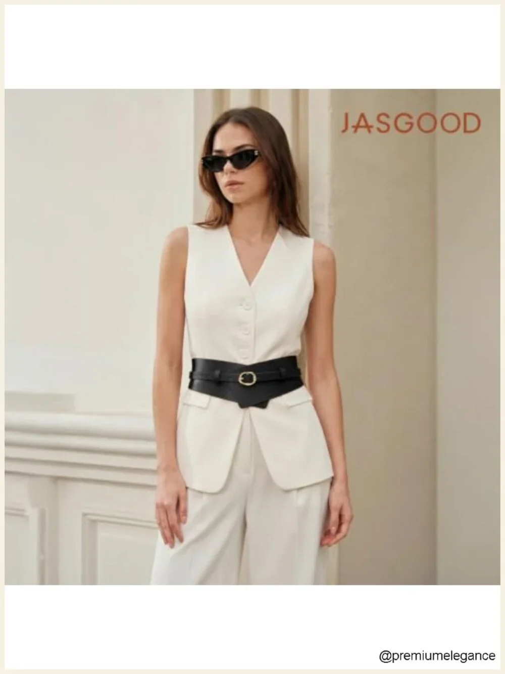 2-in-1 Wide PU Leather Waist Belt with Detachable Thin Strap